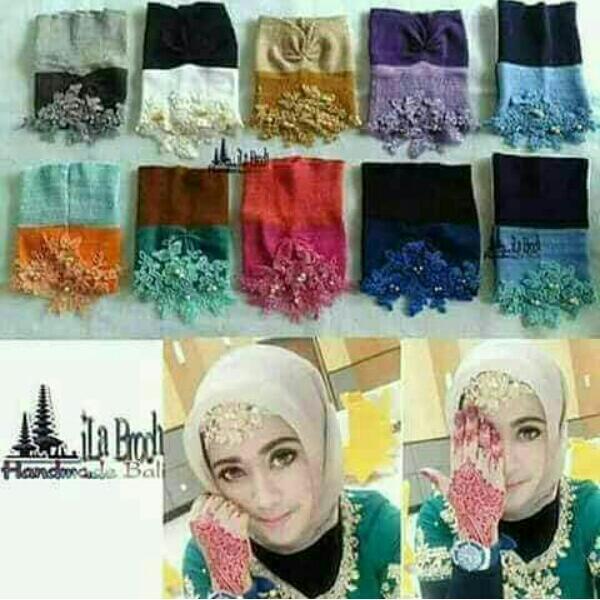 Inner Brokat India Bandana Rajut Renda