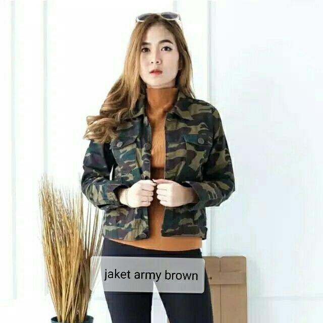 Grosir Hasanah Jaket army / Set jaket Saskia Olla..