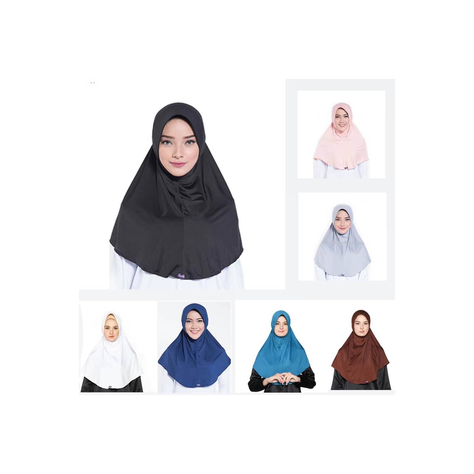 Jilbab PAKET HEMAT ELZATTA 10 PCS SERI E002 SEMUA WARNA - BDR