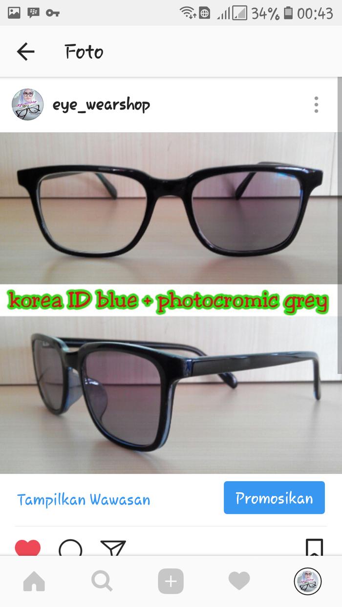 DISKON!! KACAMATA MODEL KOREA + LENSA BERUBAH WARNA GREY