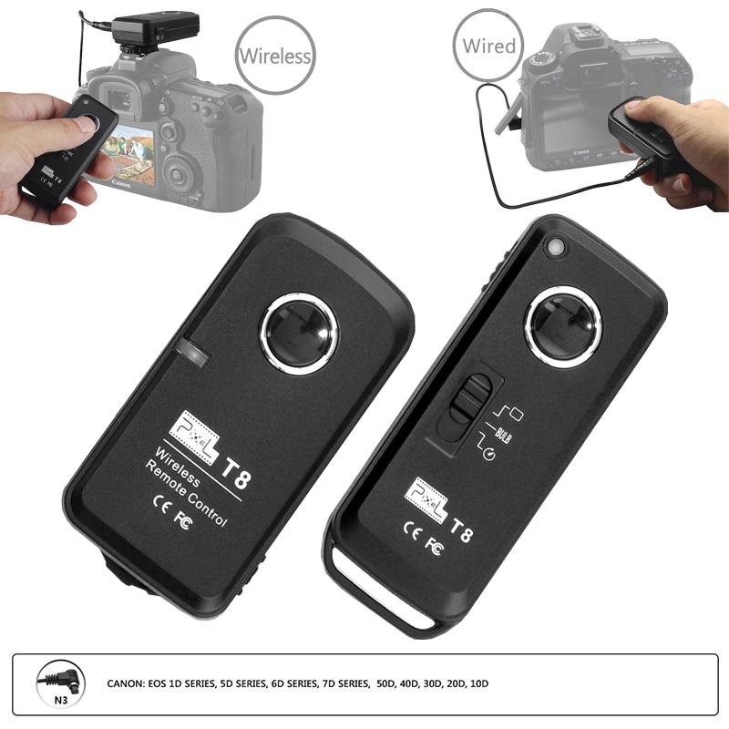 Pixel T8 N3 Nirkabel Remote Kontrol Pengatur Cahaya Kamera Rilis untuk Canon EOS 7D 5DS Seri 1DS Seri 6D 50D 40D 30D 20D 10D kamera-Intl
