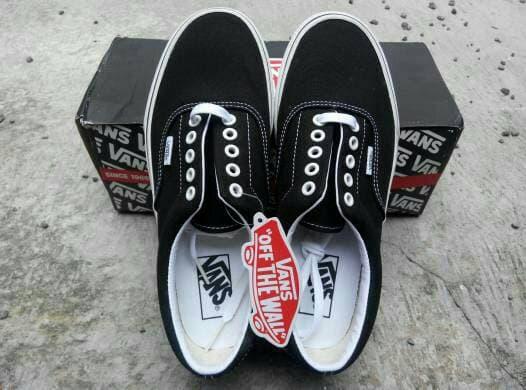 SEPATU VANS ERA OFF THE WALL BLACK MURAH - z1FCiY