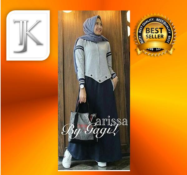 TJK Fashion VARISA Dress Baju Gamis Casual