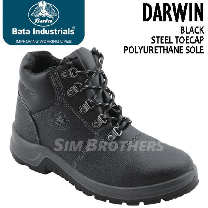 Sepatu Safety Shoes Bata Darwin Black - 1Xnnso