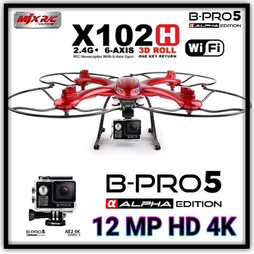 BRICA B-PRO ALPHA 5 PLUS DRONE MJX X102H - ACTION CAMERA