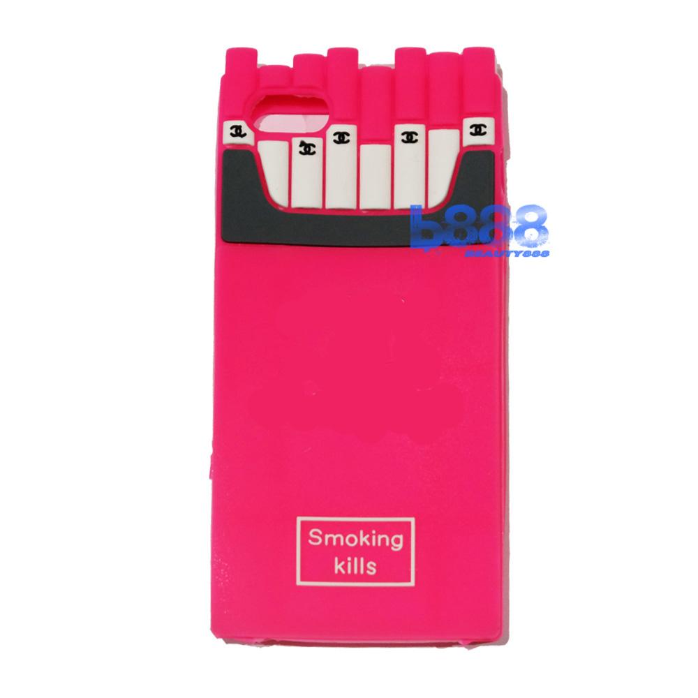 Beauty Cigarette Case 3D For Iphone 5 / iPhone 5G / Iphone 5S Silicone 3D Silicone Ultrathin Jelly Case / Soft Case / Case Unik / Silicone 3D / Silikon 4D / Silikon Iphone 5G / Casing Iphone 5S - Cigarette Pink