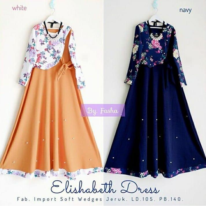 Outday Store - Elishabeth Dress - Busana Muslim Gaya Maksimal Lebaran 2018