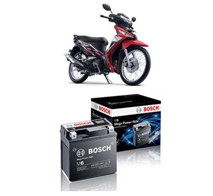 Bosch Aki Kering Motor Honda Supra X 125 Maintenance Free AGM RBTZ-5S - 0092M67041