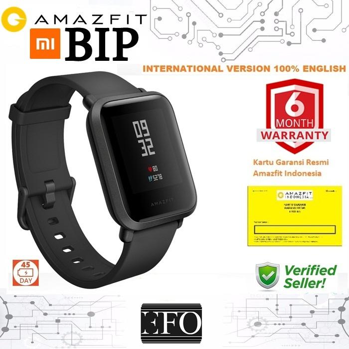 Xiaomi Huami Amazfit BIP SmartWatch International Version Smart Watch GARANSI NASIONAL 6 Bulan