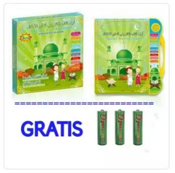 Eigia Led E Book 2 Bahasa Indonesia & Inggris Mainan Edukasi 7l Biru .