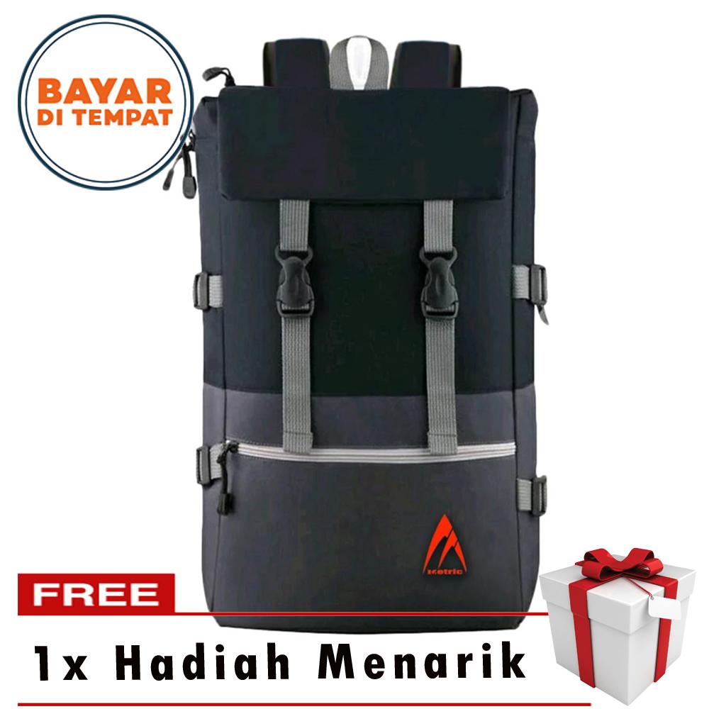 Metric Tas Pria Tas Wanita Tas Ransel Pria Tas Ransel Wanita Tas Sekolah Tas Kerja Tas Punggung Tas Laptop Tas Pria Laptop Tas Notebook Tas Korea Tas Ransel Korea Tas Ransel Wanita Korea Tas Fahion Wanita Tas Ransel 40l Tas Wanita Ransel TJ-0050 - Grey