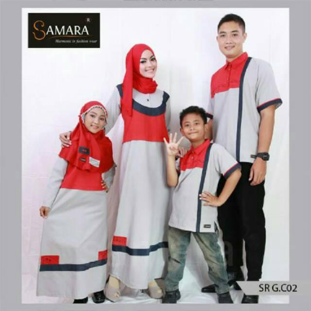 SR.C02 | Sarimbit muslim couple keluarga seragam terbaru koko gamis ayah ibu baju anak murah branded (Koko Ayah M)