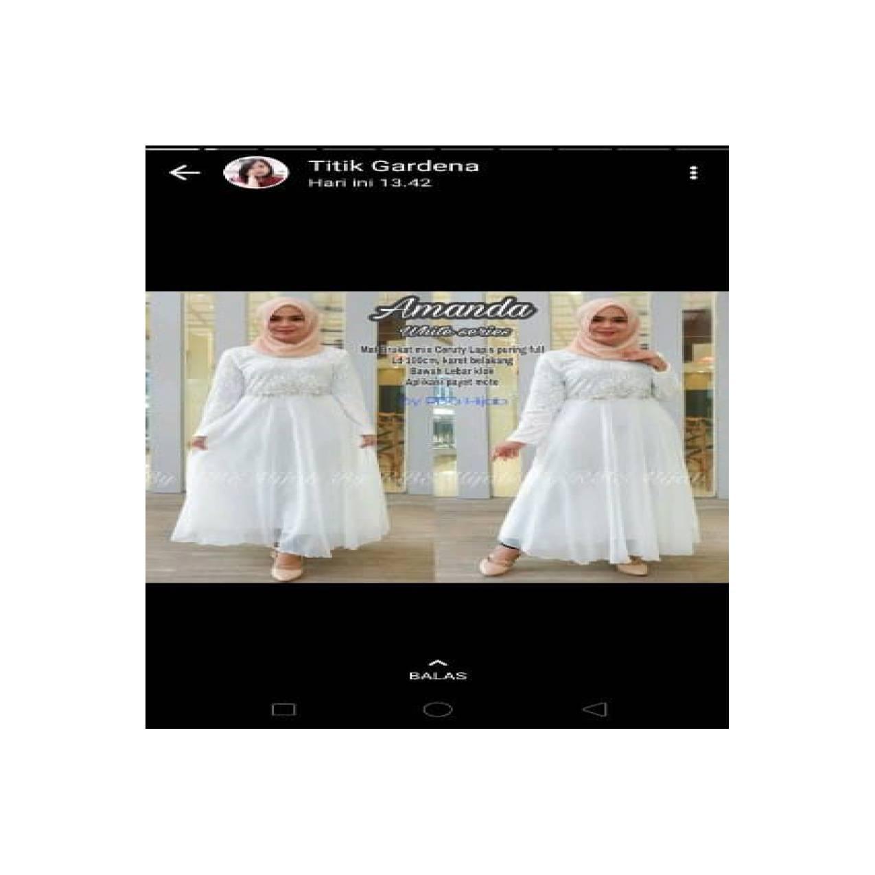 gamis turki putih BERKUALITAS