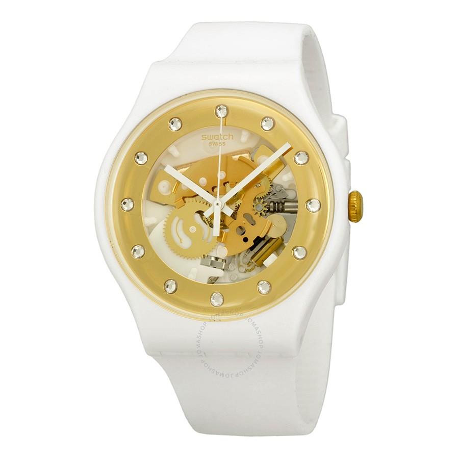 Swatch - Jam Tangan Wanita - Hitam - Tali Karet - SUOZ148