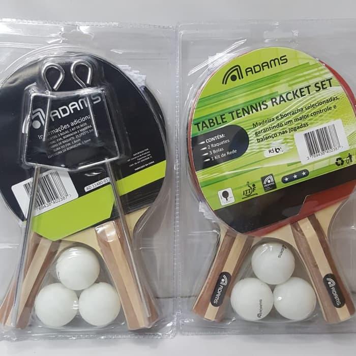 Bet Pingpong / Bat Tenis Meja - isi 2 pcs + Net + Bola