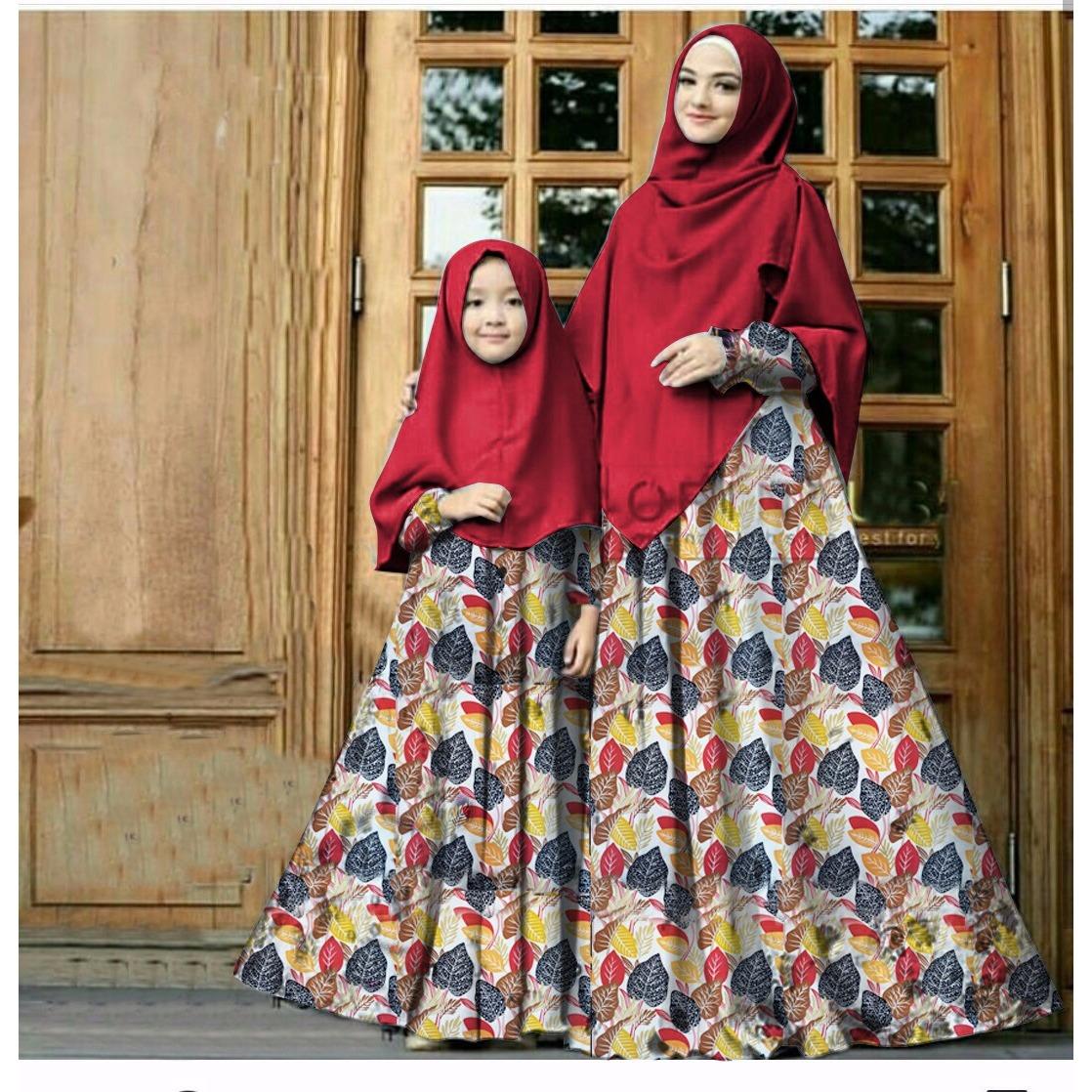 Liliana Baju Gamis Syari Ibu dan Anak untuk 8-10thn Terbaru Wanita
