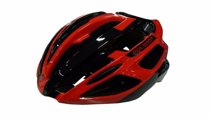 HELM SEPEDA BALAP POLYGON SPEED MERAH RED HELMET BICYCLE