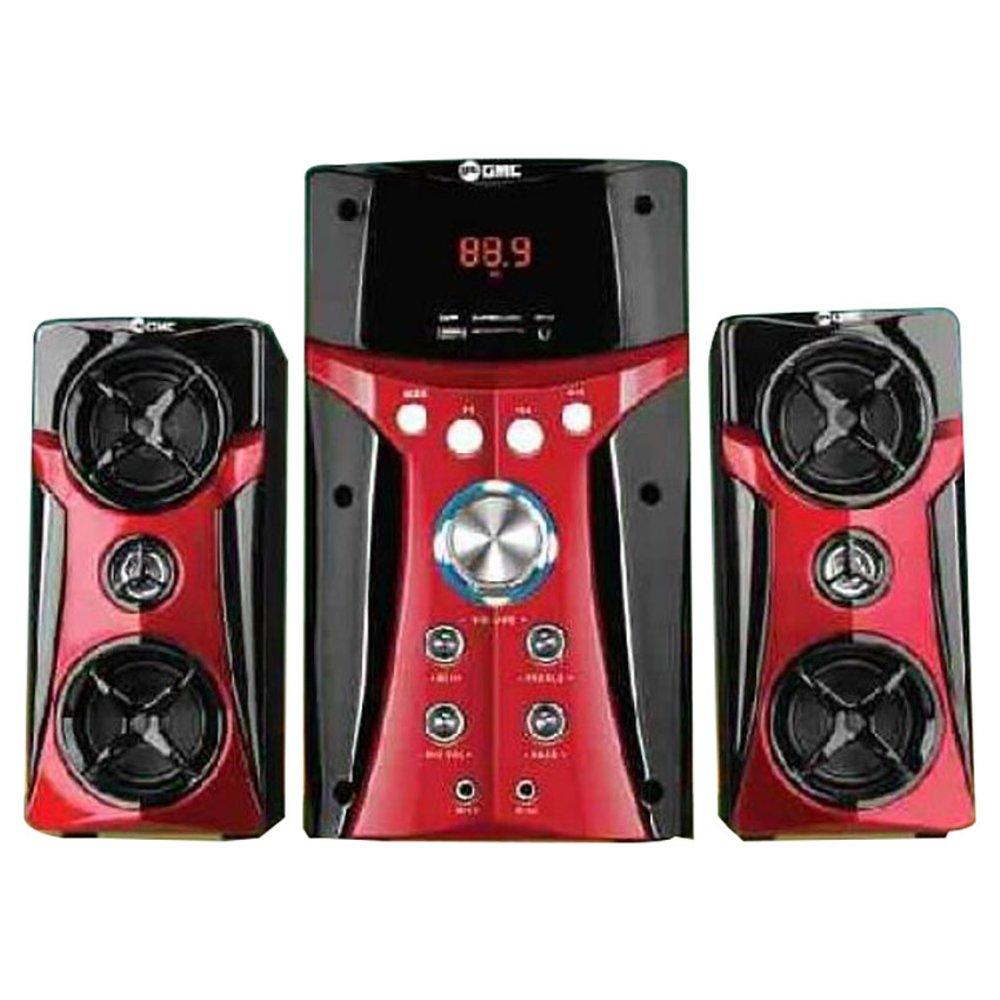 GMC 887B Multimedia Speaker Aktif 2.1Ch - Karaoke, USB, MMC, FM Radio - Black Red