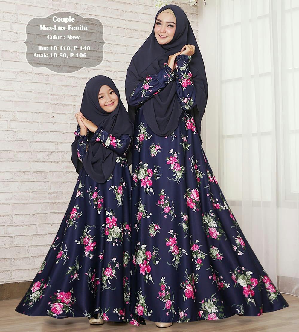 Humaira99 Baju Gamis Syari Muslim Couple Ibu Anak Dress Hijab Muslimah Longdress Atasan Wanita Maxmara Lux Fenita