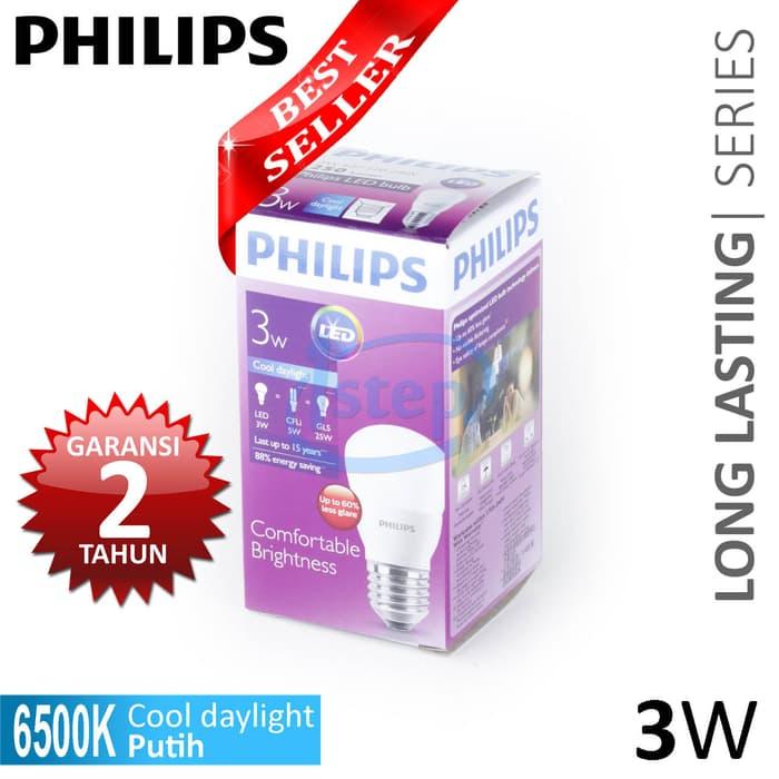 Promo Lampu LED Philips 3W Putih 3 W Watt 3Watt original