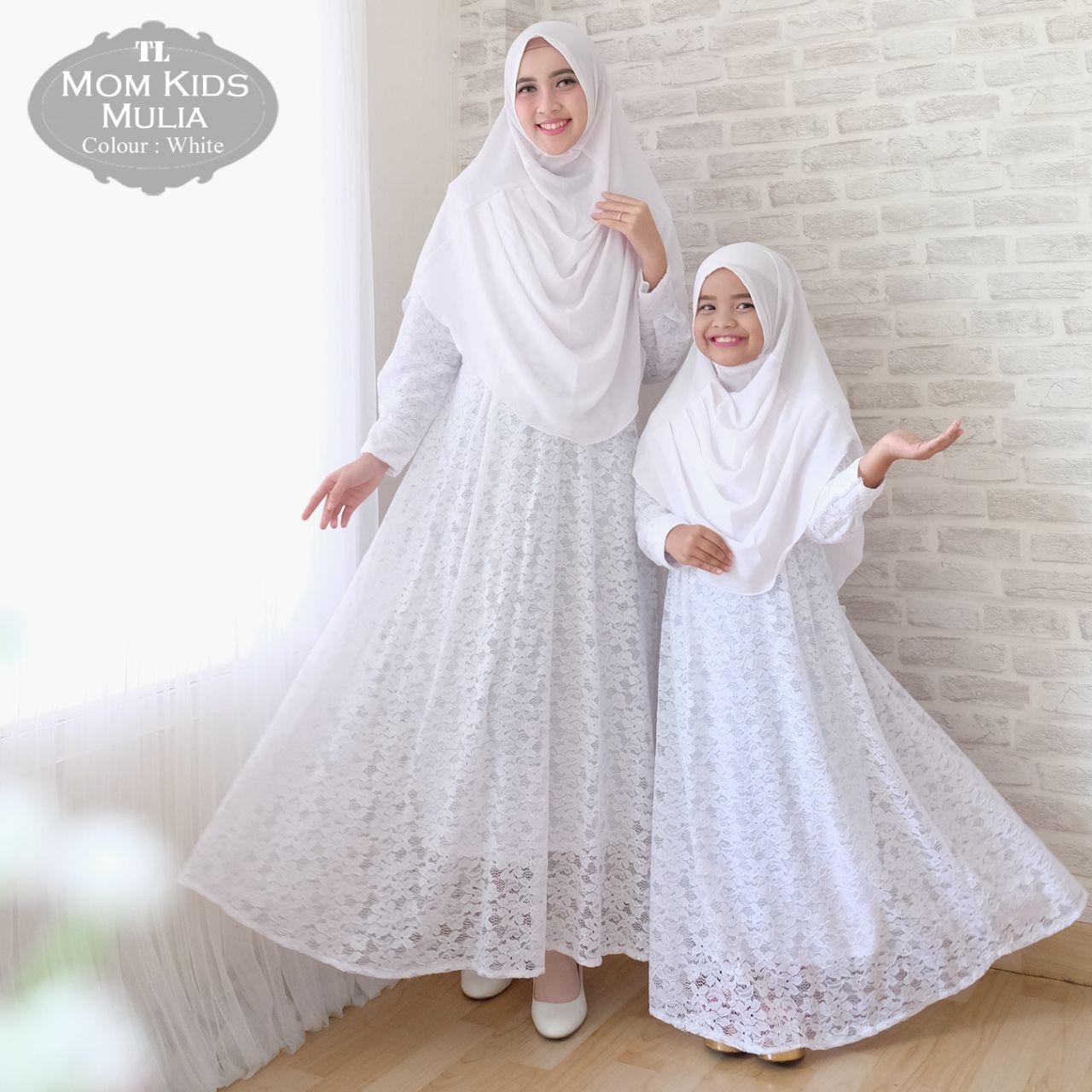 silentriver88 gamis muslim syari brukat mulia ibu dan anak couple.