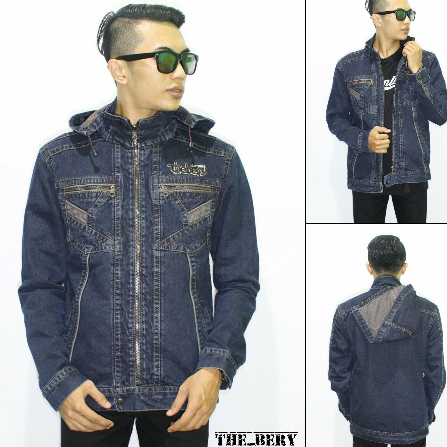 Jaket jeans denim pria / jaket the-bery