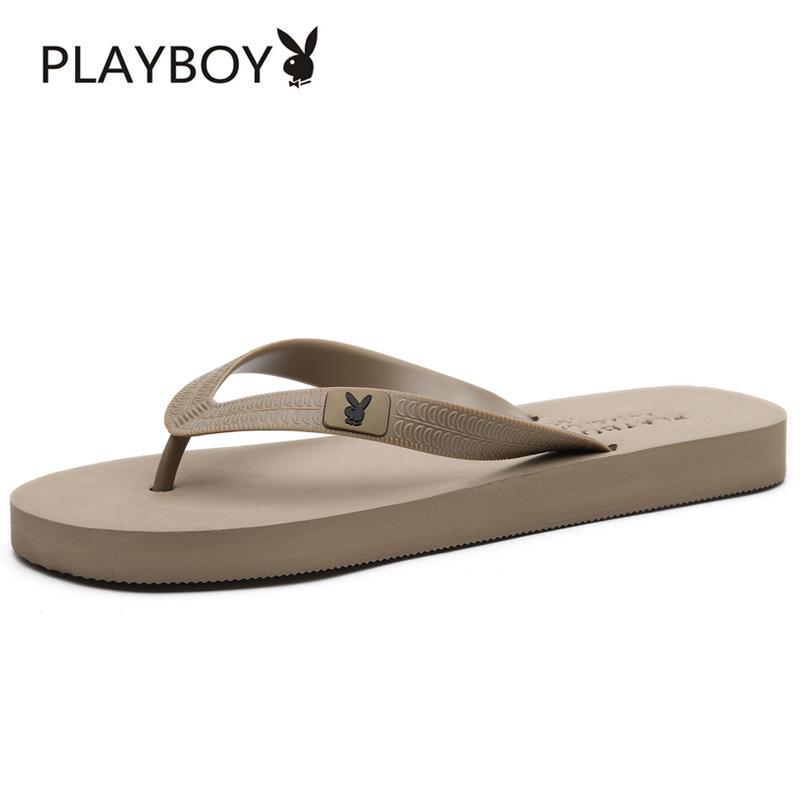 Playboy Sendal Musim Panas Kayu Cendana Pantai Kasual Bernapas Muda (170117 Abu-abu)