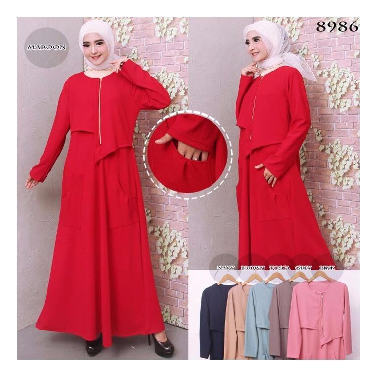 DnD - Baju Gamis Gamis wanita Gamis polos Baju Muslimah Dress Muslimah Fashion Muslimah Gamis Jumbo Gamis kerja Gamis Casual Gamis kantor Gamis motif bunga gamis size besar Baju Fashion Muslimah Baju fashion Baju fashion gamis