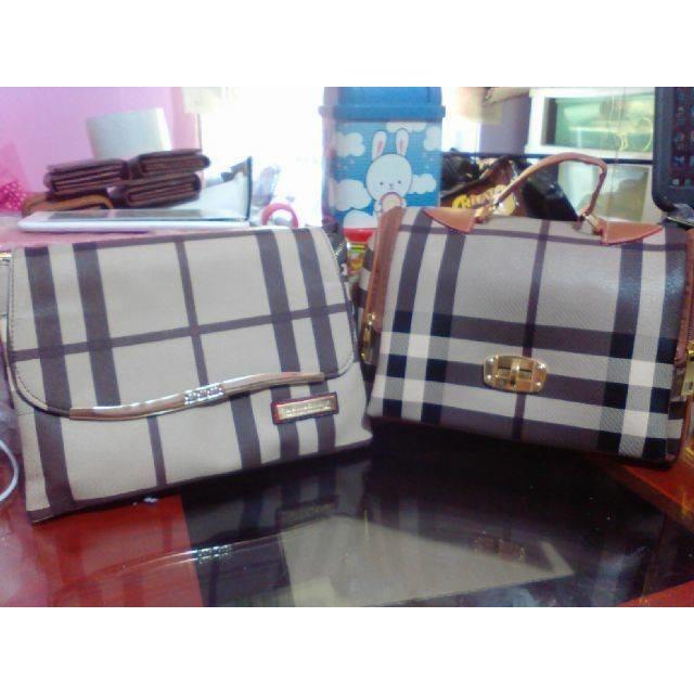 TAS BURBERRY PAKET 2tas (kwlitas bagus bangettt )