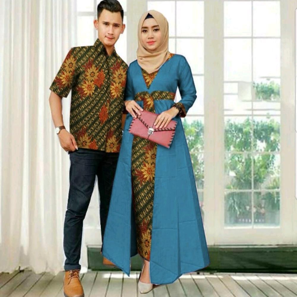 Couple Gamis Melinda Plus Kemeja Pria No Hijab di lapak Toko Kembar Tanah Abang rinymangiwa