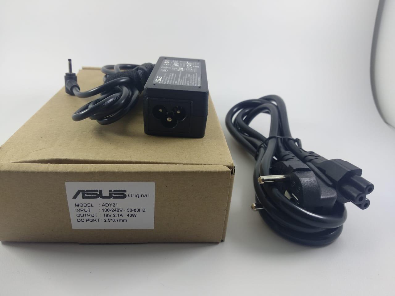 ASUS ORIGINAL Adaptor Charger Laptop ASUS 19V 2.1A / 2.5*0.7mm jack kecil for ASUS Eee PC 1005 ASUS Eee PC 1101HA Asus Eee PC 1000 ASUS EEE PC 1008 ASUS EEE PC 1201 SERIES INCLUDE kabel power