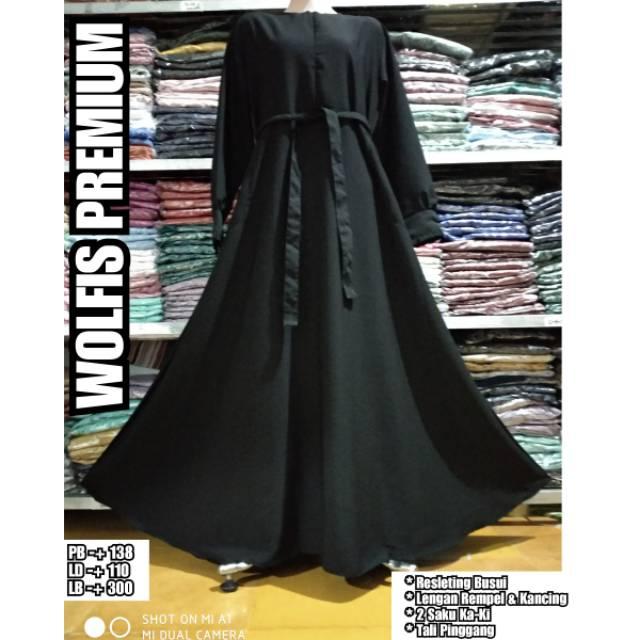 GAMIS WOLFIS PREMIUM / WOLFIS POLOS / WOLFIS GRADE A (putih bersih)