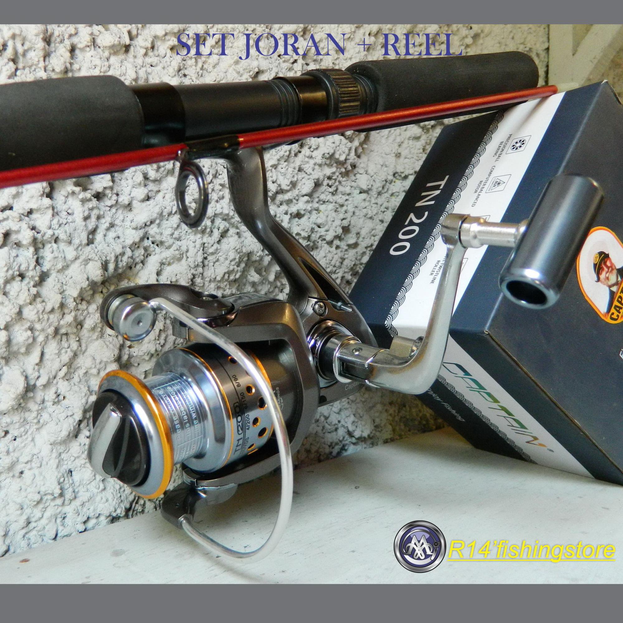 Set joran dan reel CAPTAIN TN 200 sealion extra
