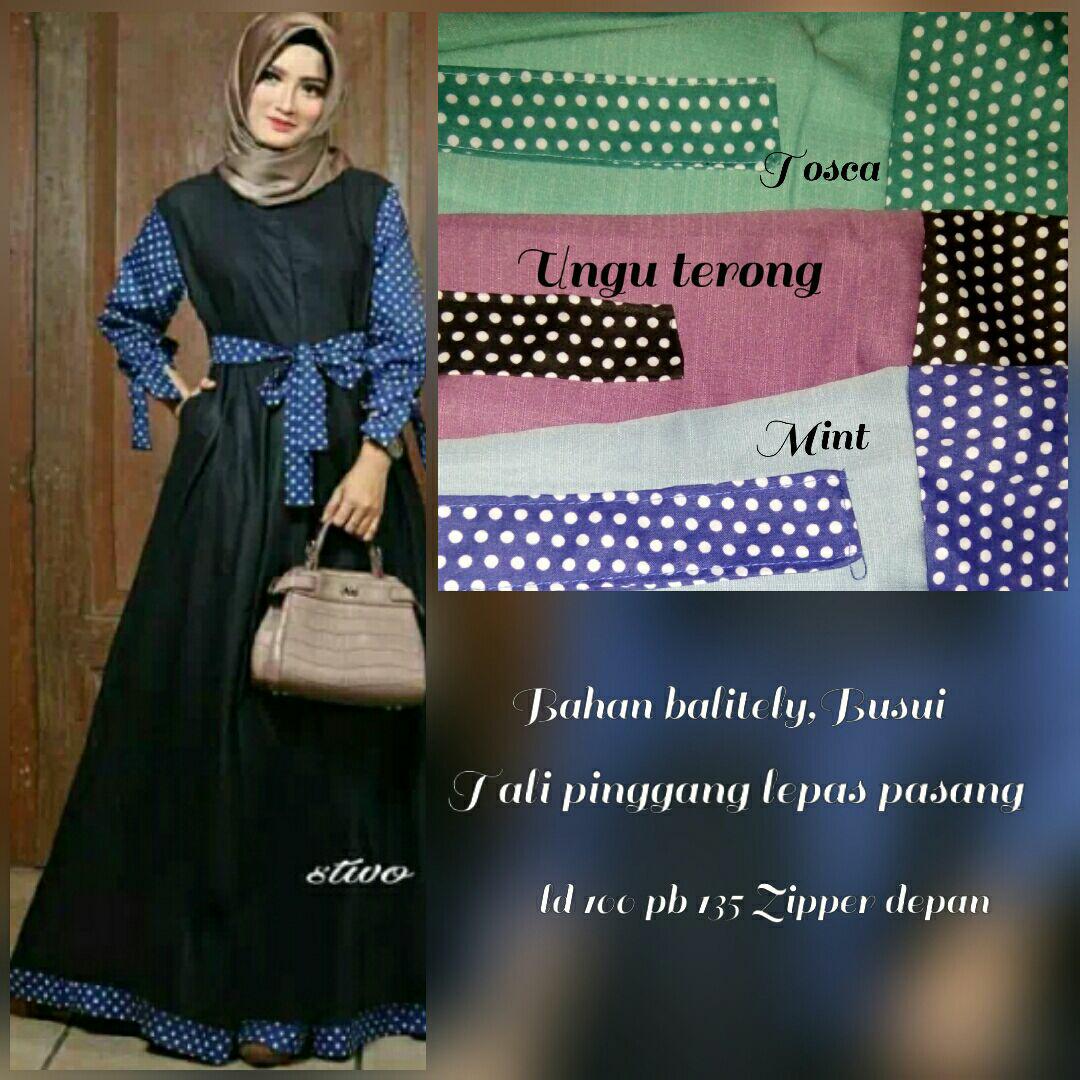 Gamis modern - Baju Gamis Casual - Gams balotely - Gamis busui - Gamis Syari - Ranaya Fashion
