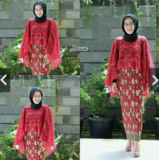 MoslemWear Atasan Kebaya Batik Pesta Modern Outer Cape Brukat Outer Wear Cardi Cardy Cardigan Brokat Fashion Gamis Cape brokat Kondangan Muslimah Muslim Wisuda Wanita Kebaya Jumbo xxl ihcape