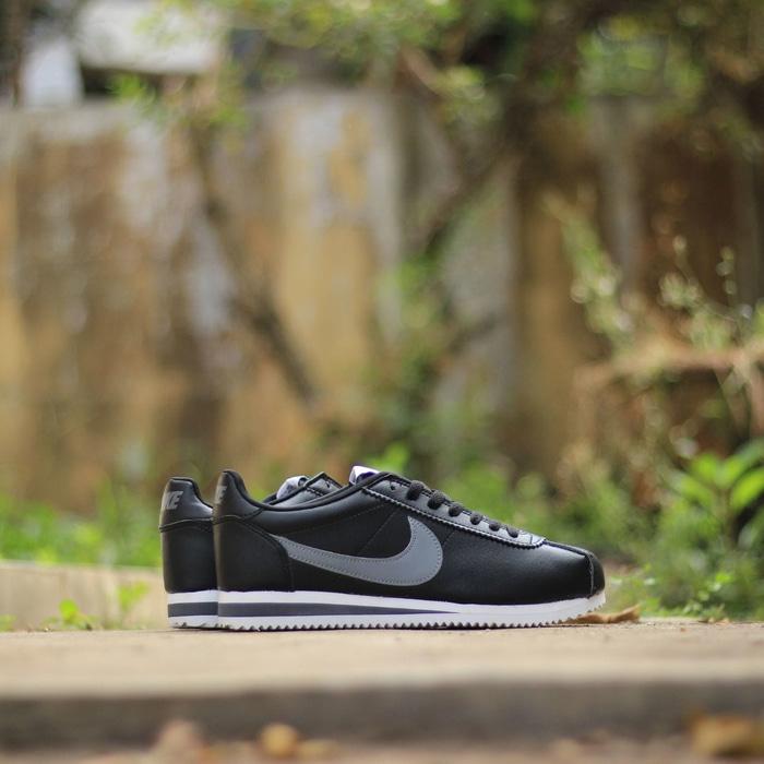 Nike Cortez Black Grey Sepatu Original BNWB Termurah