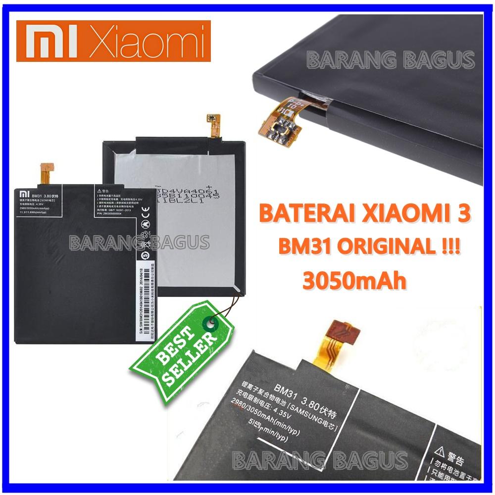Xiaomi Baterai / Battery BM31 For Xiaomi 3 Original - Kapasitas 3050mAh ( barang bagus )