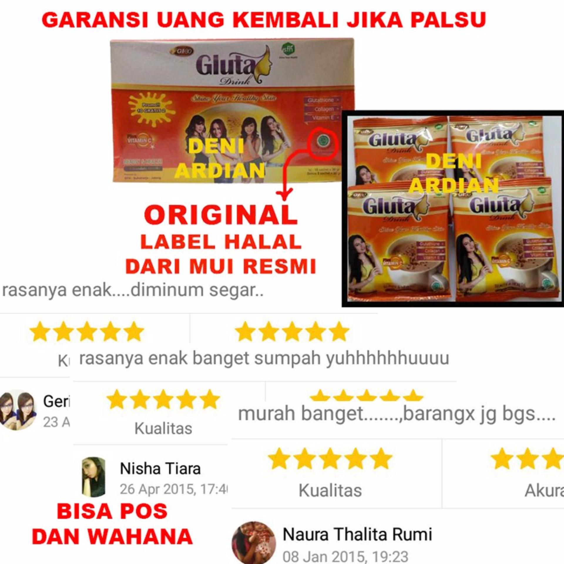 Gluta Drink Sachet Susu Minuman Gluta Drink Pemutih Kulit Alami