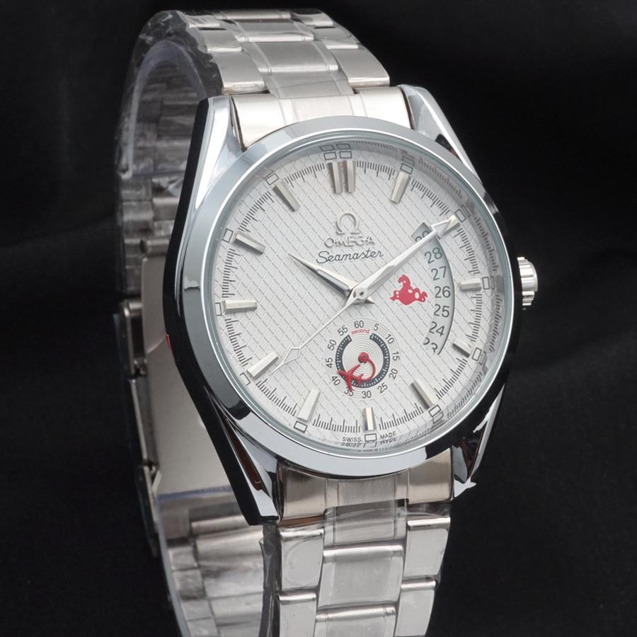 Jam Tangan Pria Automatic Omega Seamaster 1853 Chrono Detik Otomatis Tanpa Baterai