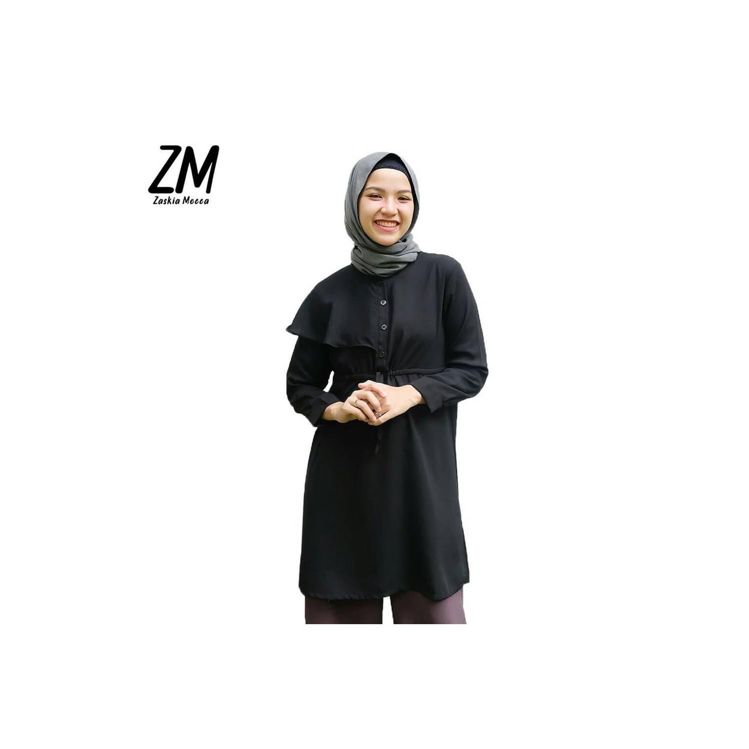 Termurah Zaskia Mecca Hava Black Tunik