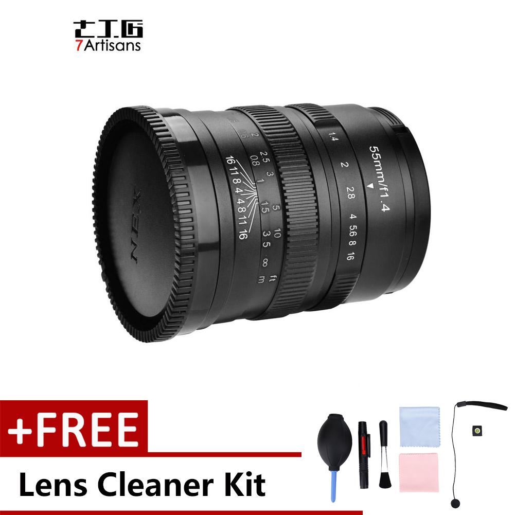 55 Mm F1.4 Apertur Manual Lensa Fokus Aksesori untuk Kamera Mirrorless (untuk Sony)-Intl