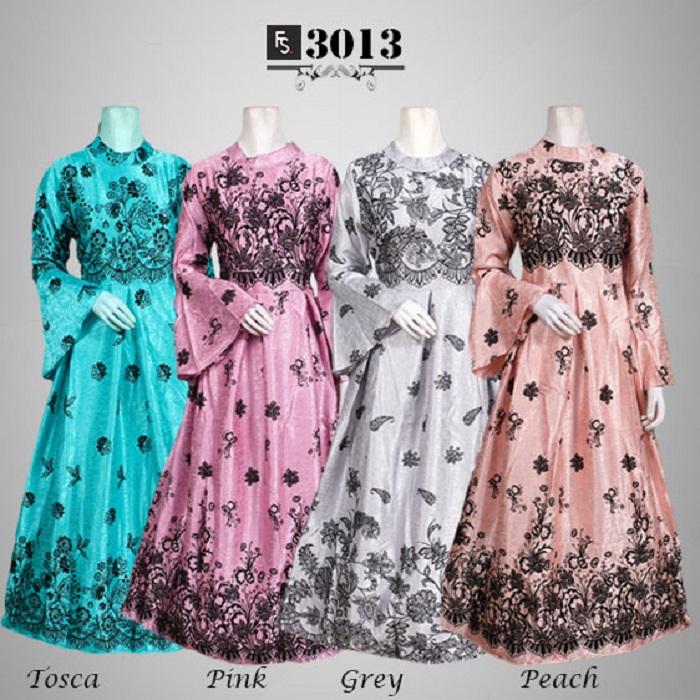 Toko Kirana Surabaya Gamis maxi dress baju gaun pesta busana muslim Baju Pesta Medina FS3013