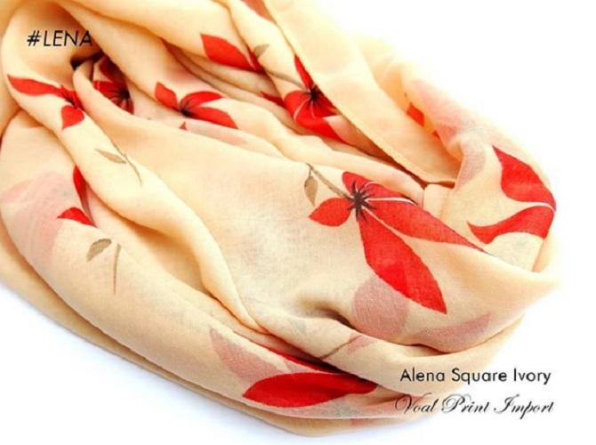 alena square hijab ivory