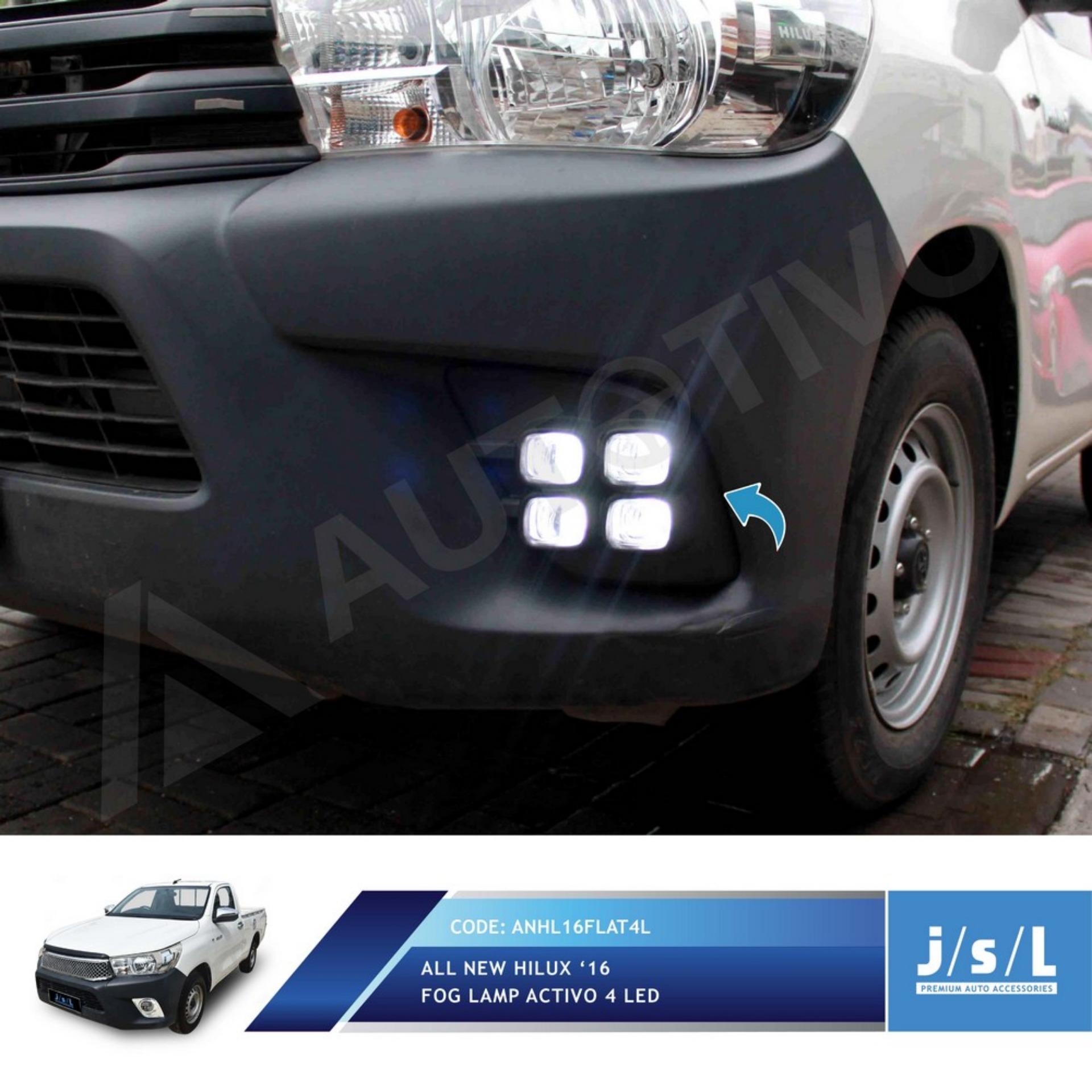 Toyota All New Hilux Lampu Kabut JSL / Fog Lamp Activo 4 LED Harga 975,000 rupiah*Gratis Ongkir