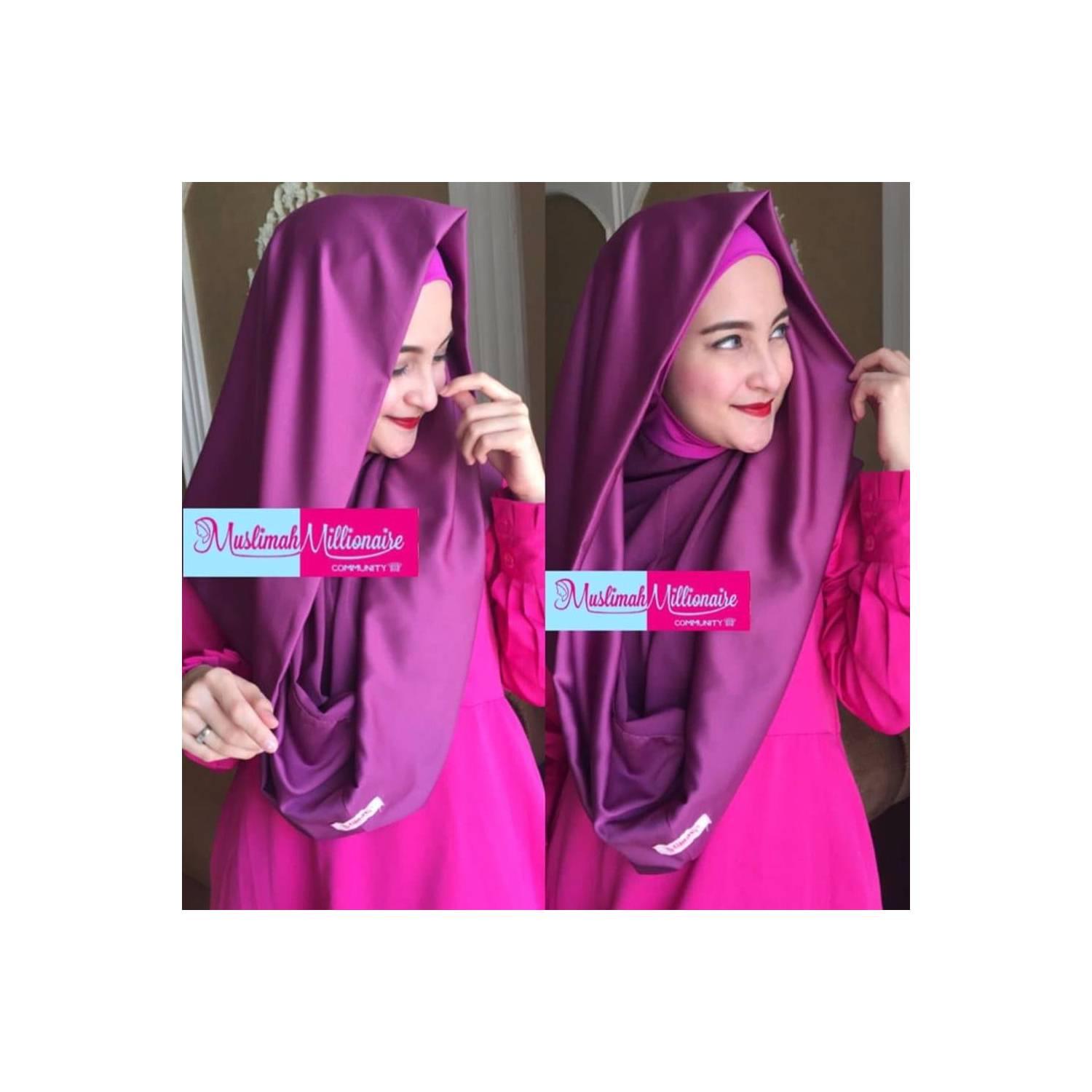 Jilbab Hijab Pashmina Instan Middleton Grey BEST MODEL