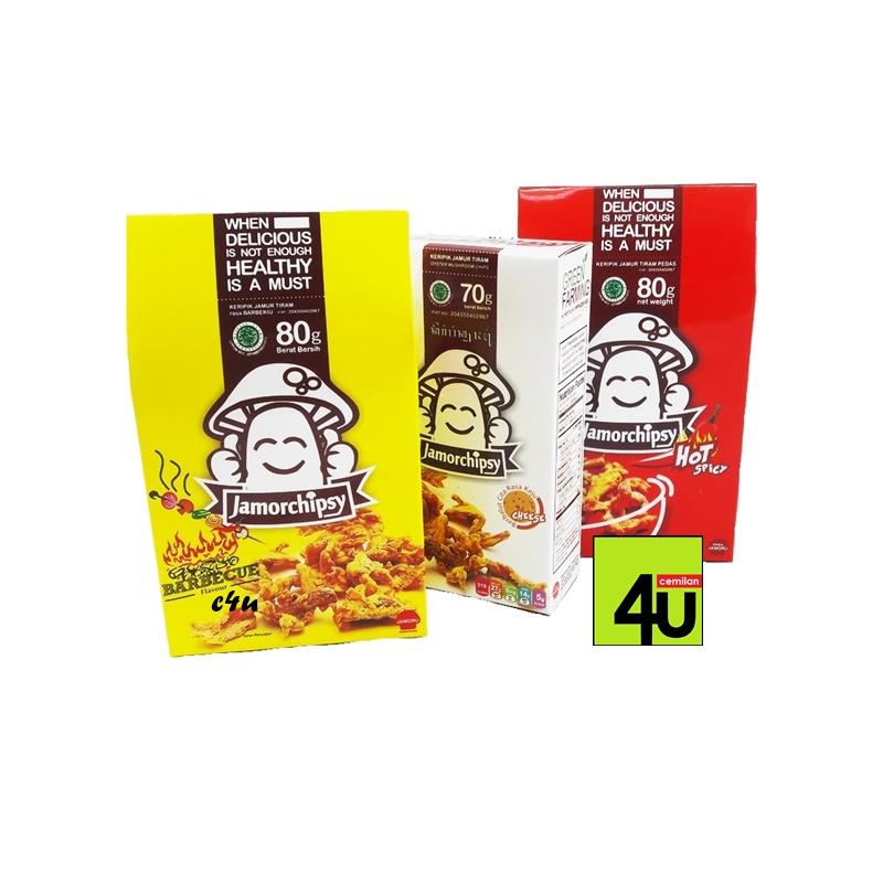 Jamorchipsy - Keripik Jamur Tiram - 3 kotak