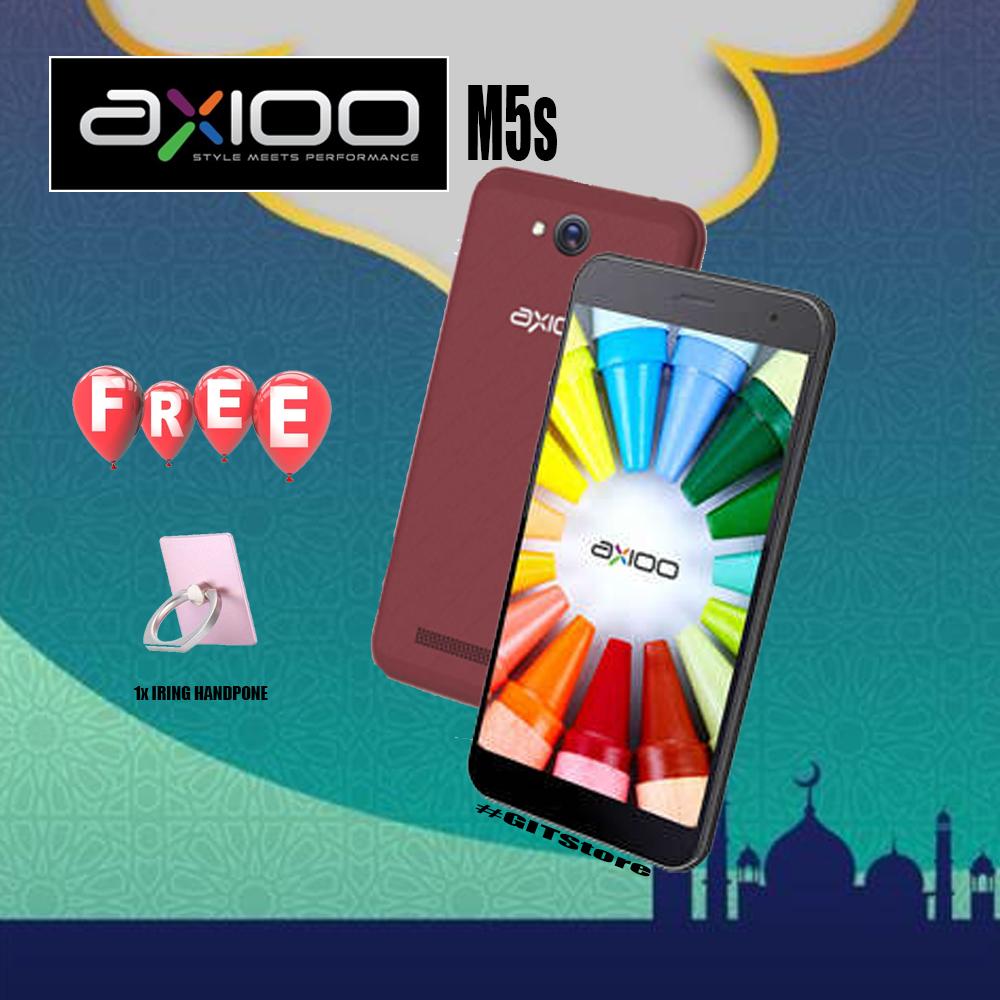 Axioo M5s Coklat Hp 4G/LTE Murah 2018 Free i-Ring