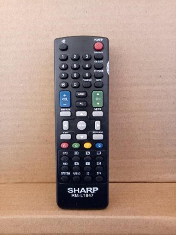 Sharp Remote Control Tv LCD LED Sharp Aquos - Hitam
