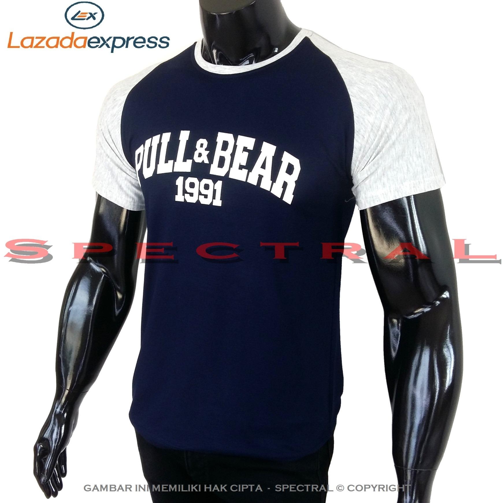 Spectral – RAGLAN PULL & BEAR M Fit To L Soft Rayon Lycra Viscose Kaos Distro Fashion T-Shirt Atasan Baju Pakaian Polos Shirt Pria Wanita Cewe Cowo Lengan Murah Bagus Keren Jaman Kekinian Jakarta Bandung Tumblr Gambar Merek Tulisan Reglan Kombinasi 3
