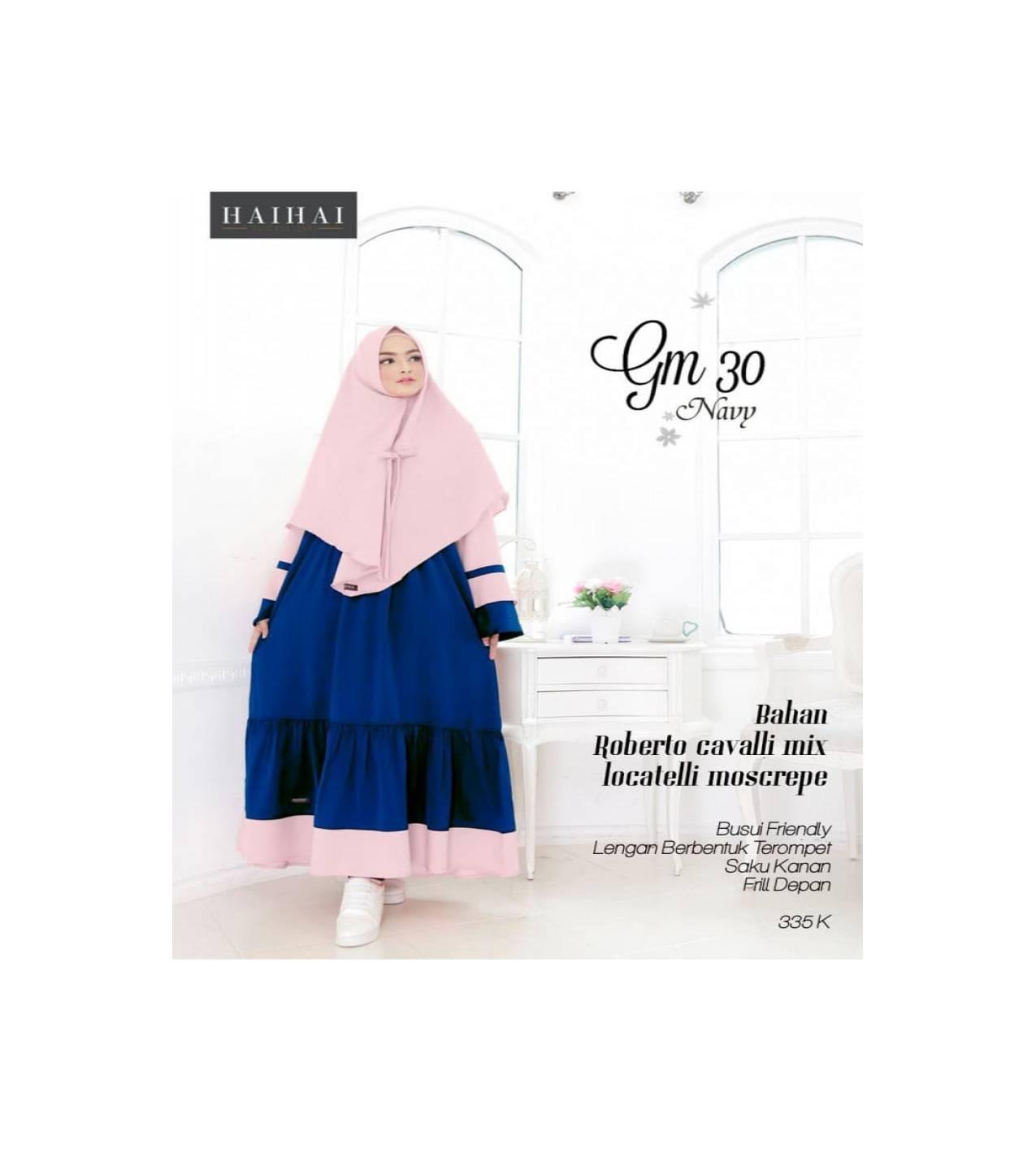 DISKON GAMIS PLUS HIJAB PREMIUM HAI HAI GM 30 - BATA, S